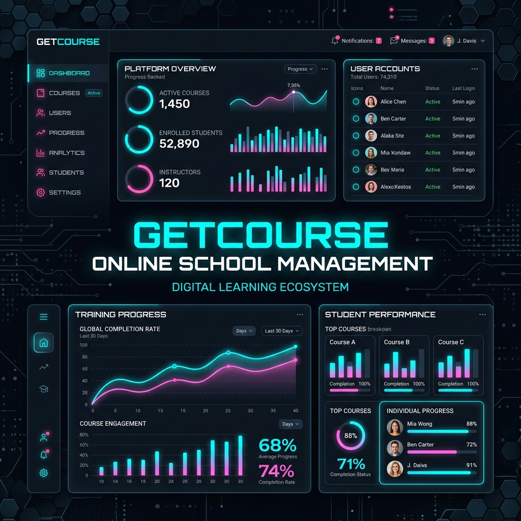 Настройка GetCourse и ведение курсов
